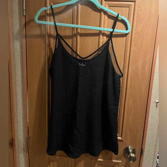 Lulu’s Sweet Fling Black Mesh Tank Top - Picture 8 of 9